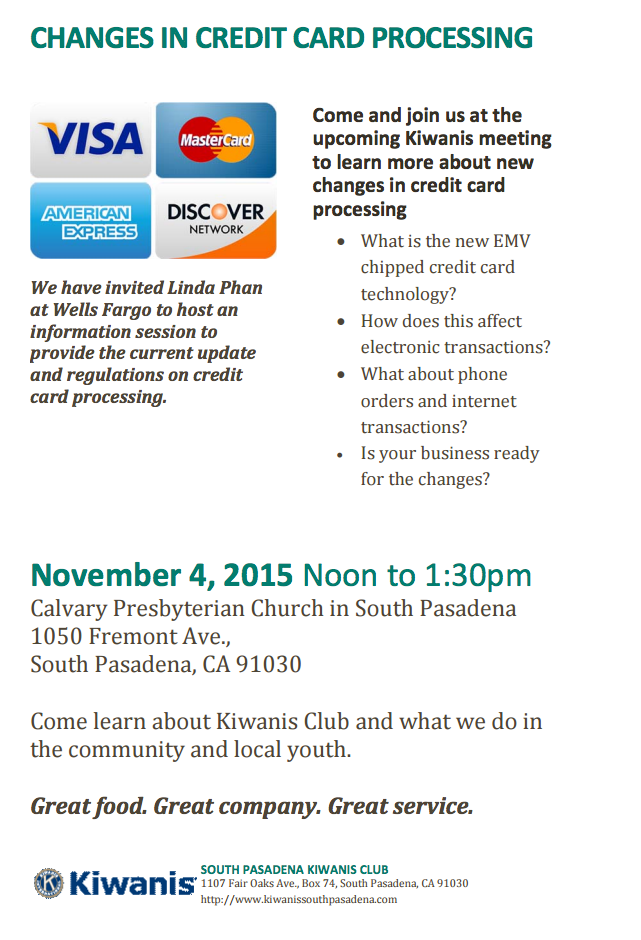 Credit Card Processing Flyer